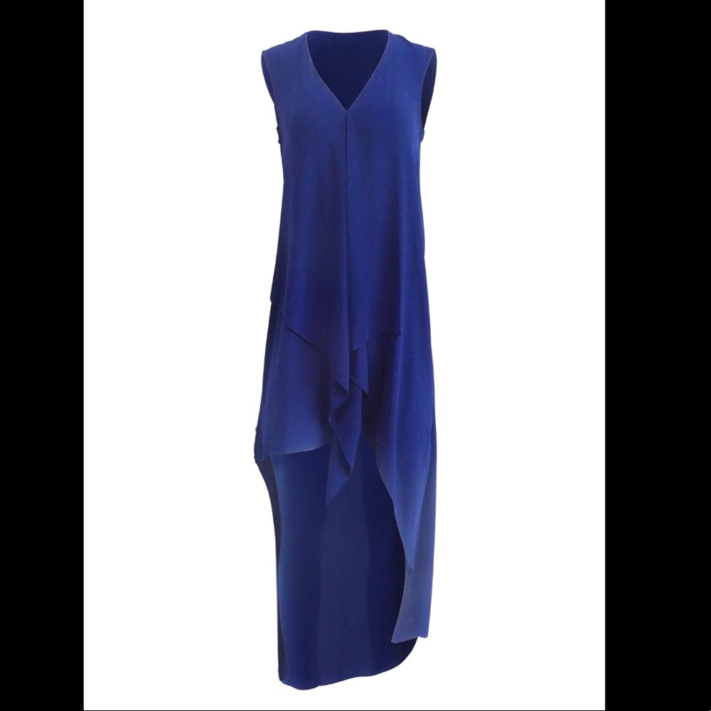 BCBGMaxazria Asymmetrical Sleeveless Dress, size S.